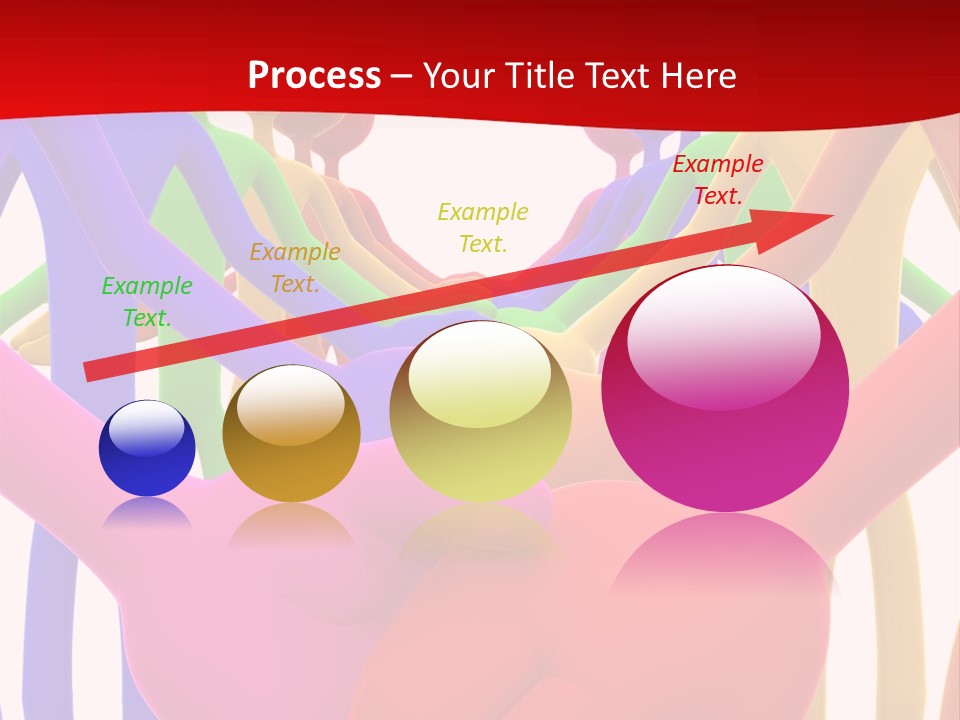 A Group Of People Holding Each Other In The Air PowerPoint Template