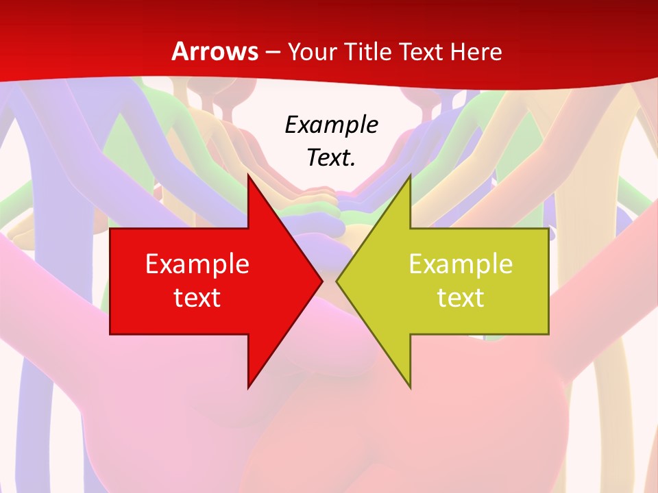 A Group Of People Holding Each Other In The Air PowerPoint Template