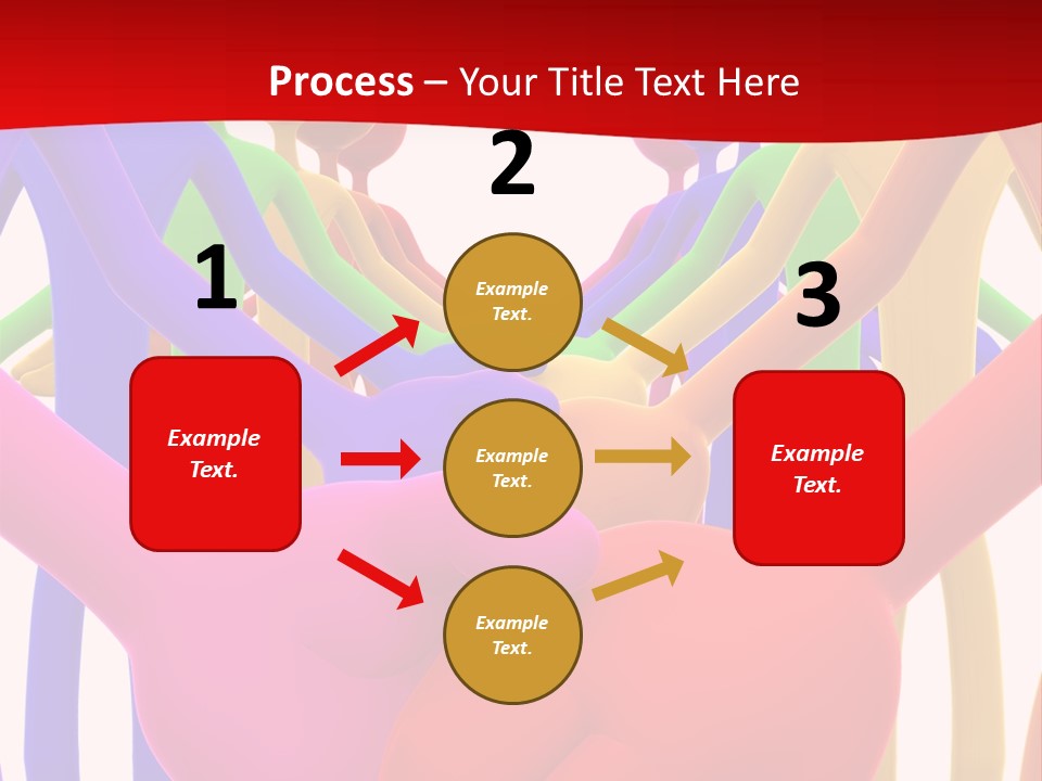 A Group Of People Holding Each Other In The Air PowerPoint Template