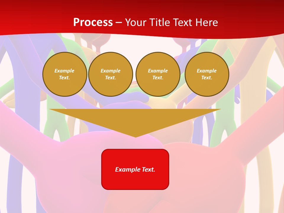 A Group Of People Holding Each Other In The Air PowerPoint Template