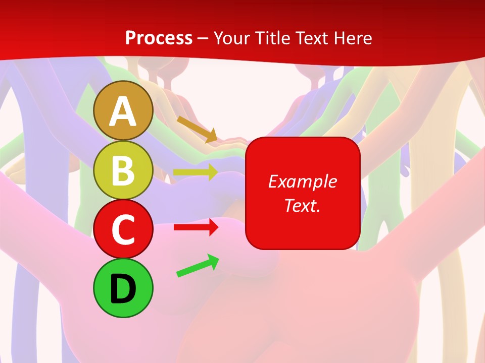 A Group Of People Holding Each Other In The Air PowerPoint Template