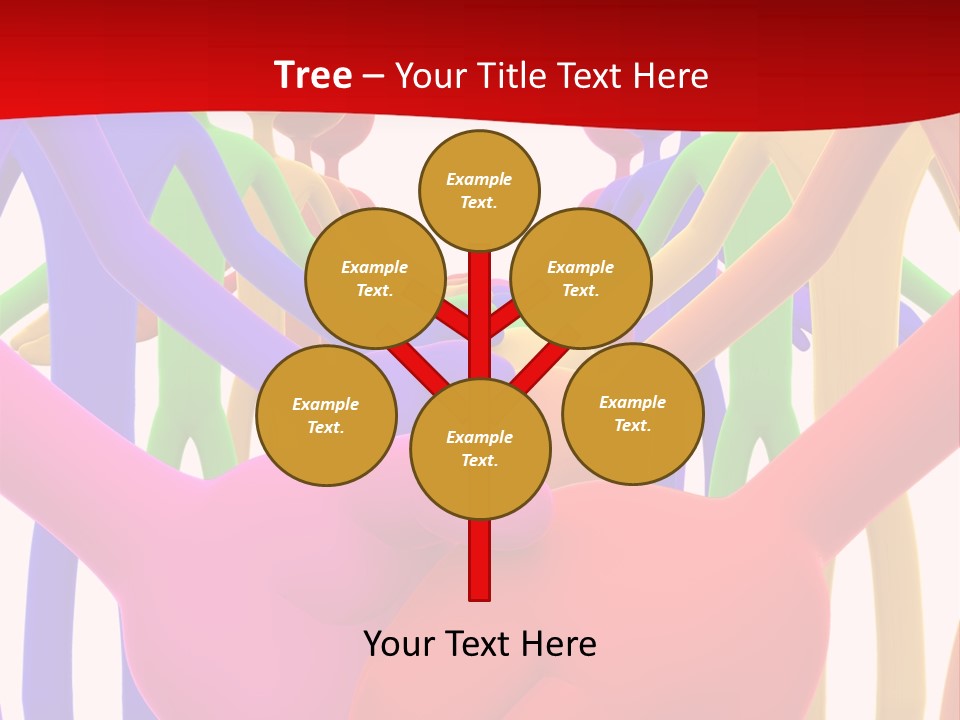 A Group Of People Holding Each Other In The Air PowerPoint Template