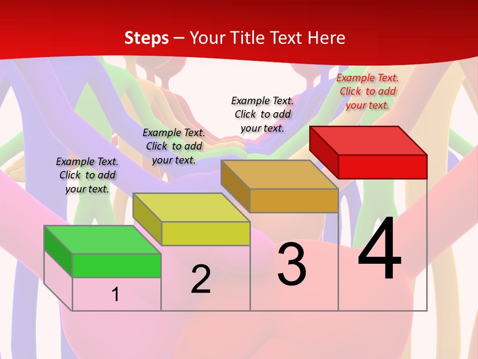 A Group Of People Holding Each Other In The Air PowerPoint Template