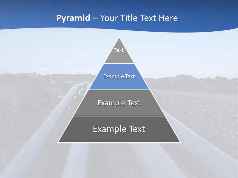 A Pipeline On The Side Of A Road With A Blue Sky In The Background PowerPoint Template