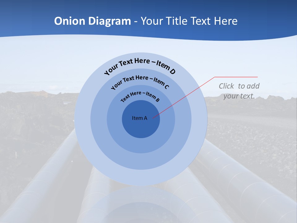 A Pipeline On The Side Of A Road With A Blue Sky In The Background PowerPoint Template