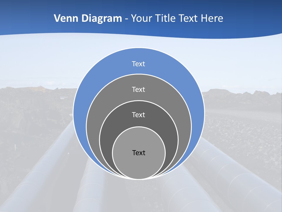 A Pipeline On The Side Of A Road With A Blue Sky In The Background PowerPoint Template