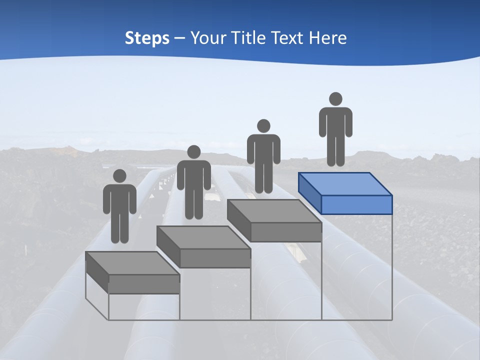 A Pipeline On The Side Of A Road With A Blue Sky In The Background PowerPoint Template