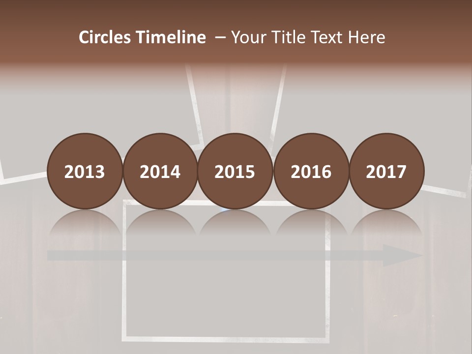 Aged Photo Frames Attach To Wood Background PowerPoint Template