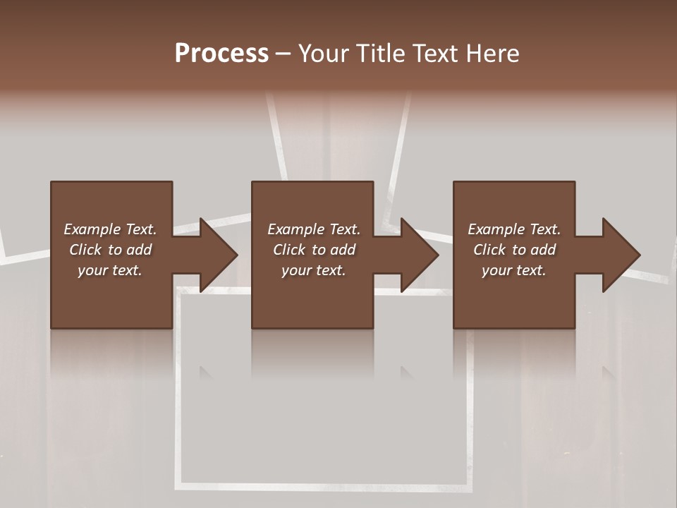 Aged Photo Frames Attach To Wood Background PowerPoint Template