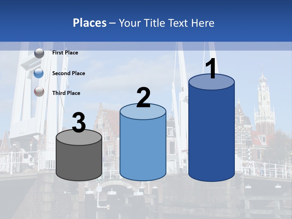 Beautiful View At Historic Haarlem In Holland PowerPoint Template