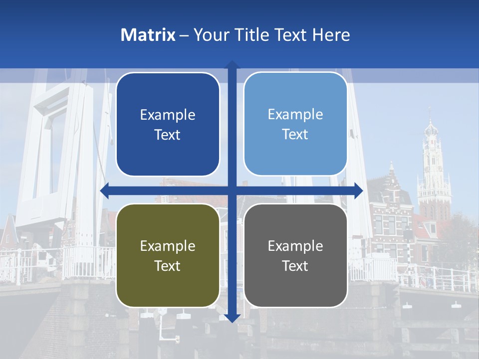 Beautiful View At Historic Haarlem In Holland PowerPoint Template