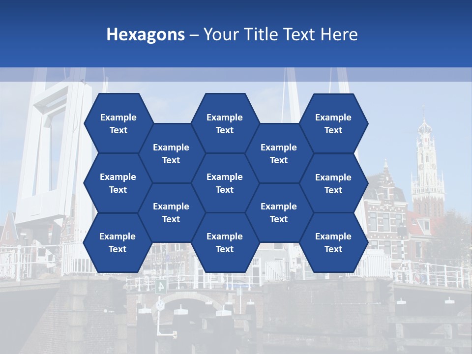 Beautiful View At Historic Haarlem In Holland PowerPoint Template