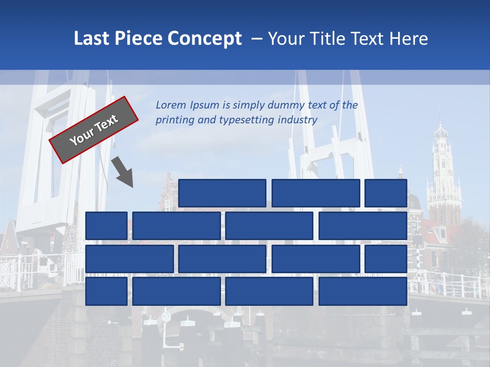 Beautiful View At Historic Haarlem In Holland PowerPoint Template