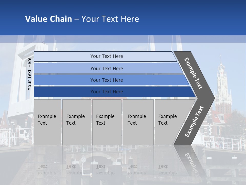 Beautiful View At Historic Haarlem In Holland PowerPoint Template