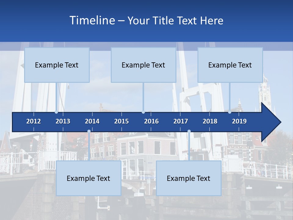 Beautiful View At Historic Haarlem In Holland PowerPoint Template