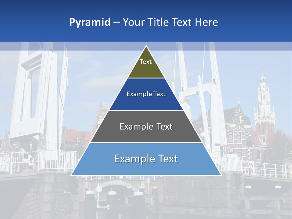 Beautiful View At Historic Haarlem In Holland PowerPoint Template