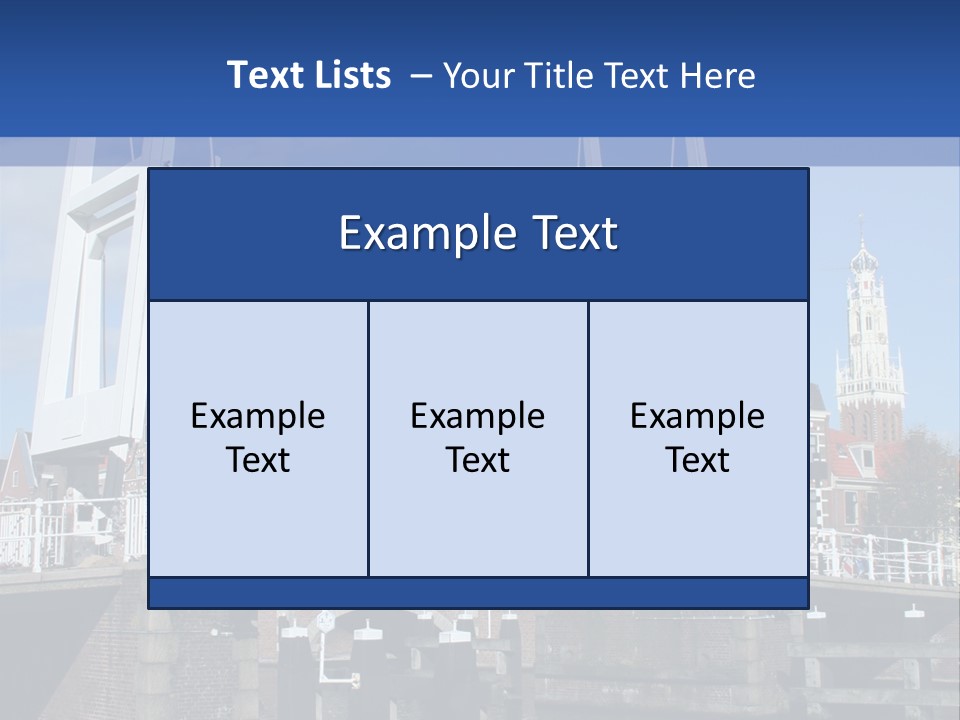 Beautiful View At Historic Haarlem In Holland PowerPoint Template