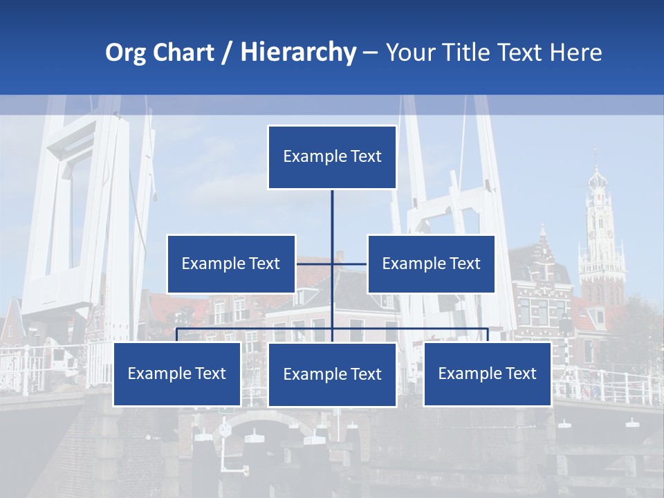 Beautiful View At Historic Haarlem In Holland PowerPoint Template