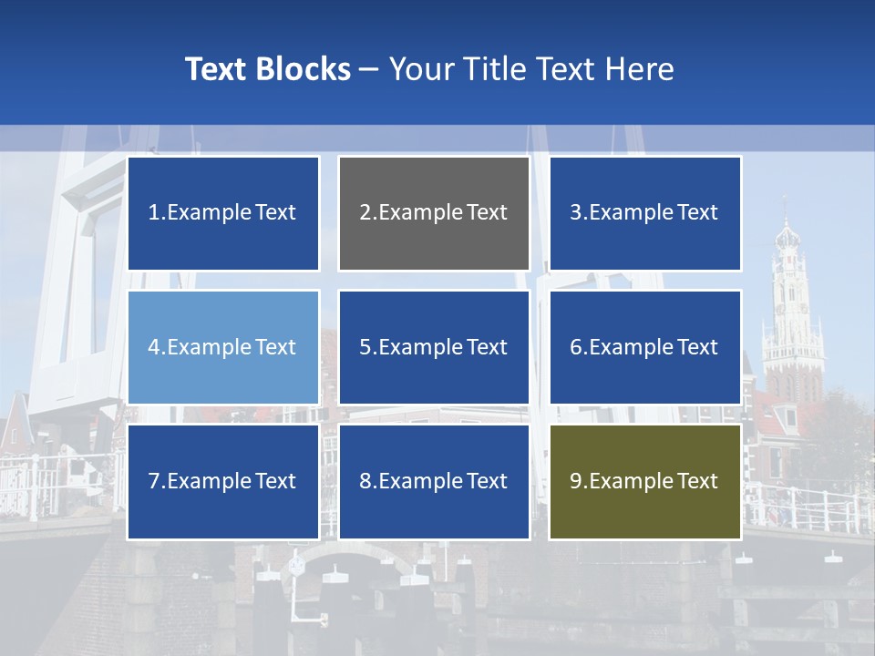 Beautiful View At Historic Haarlem In Holland PowerPoint Template