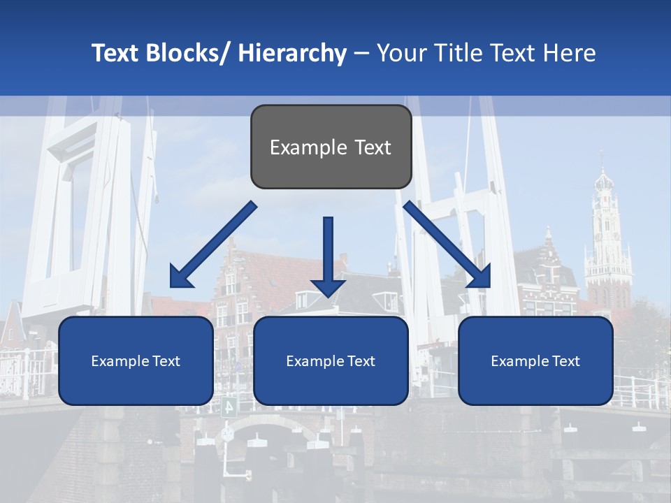 Beautiful View At Historic Haarlem In Holland PowerPoint Template