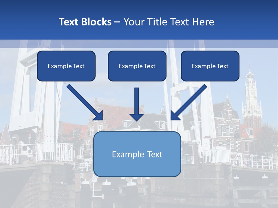 Beautiful View At Historic Haarlem In Holland PowerPoint Template