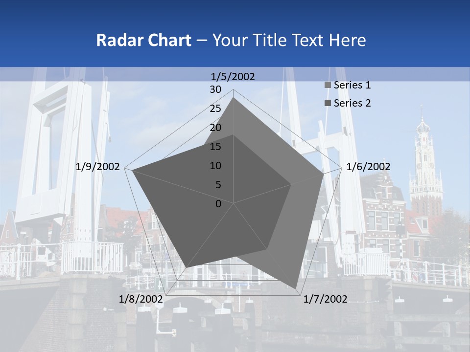 Beautiful View At Historic Haarlem In Holland PowerPoint Template