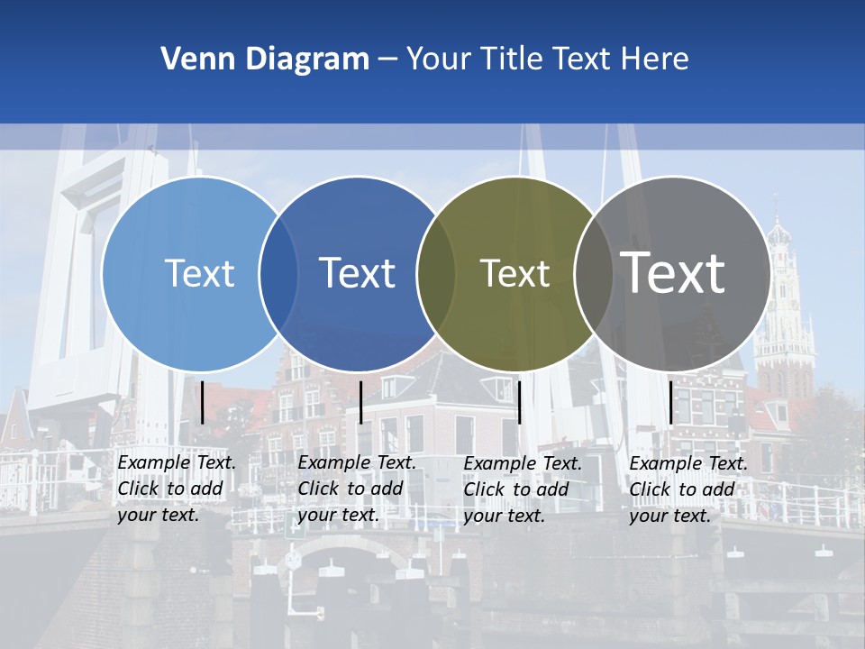 Beautiful View At Historic Haarlem In Holland PowerPoint Template