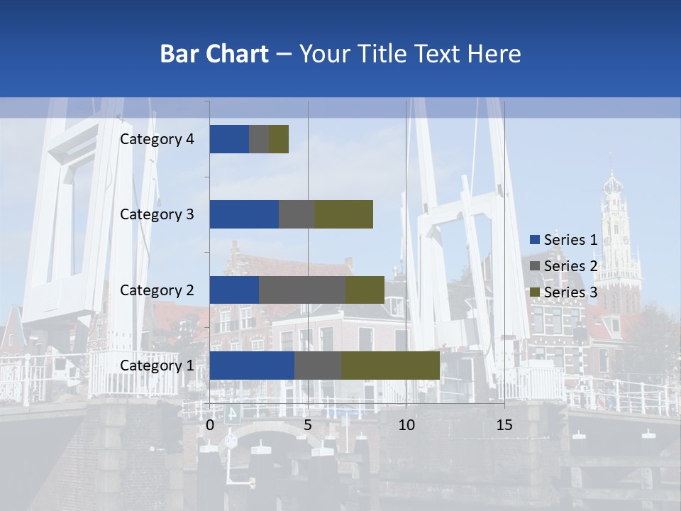 Beautiful View At Historic Haarlem In Holland PowerPoint Template