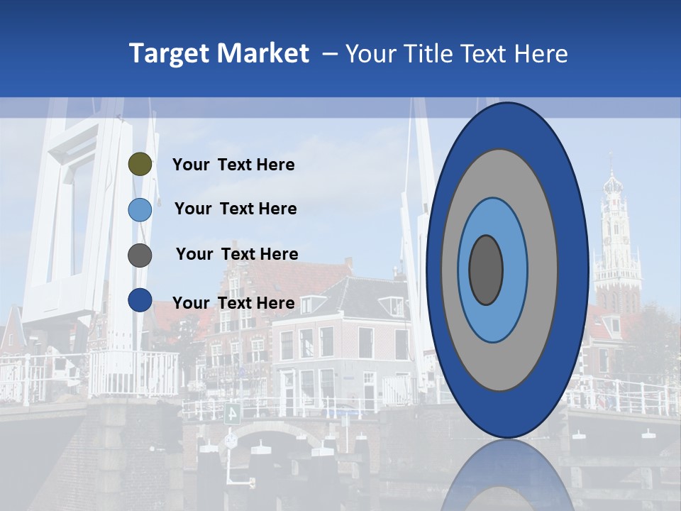 Beautiful View At Historic Haarlem In Holland PowerPoint Template