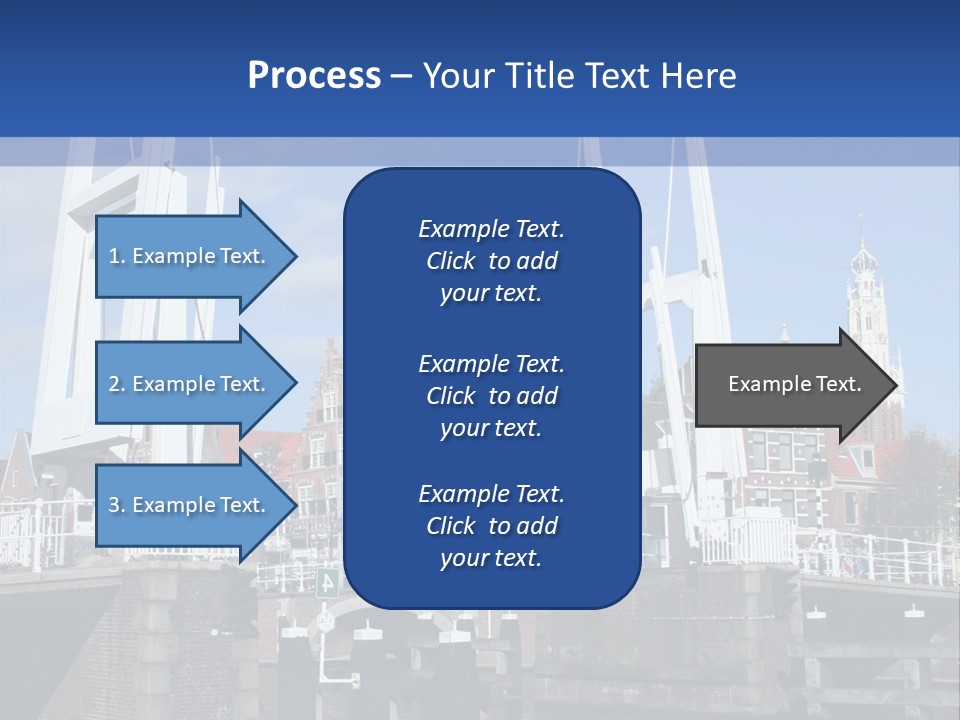 Beautiful View At Historic Haarlem In Holland PowerPoint Template