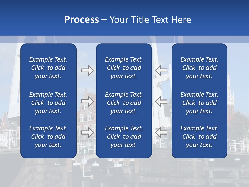Beautiful View At Historic Haarlem In Holland PowerPoint Template