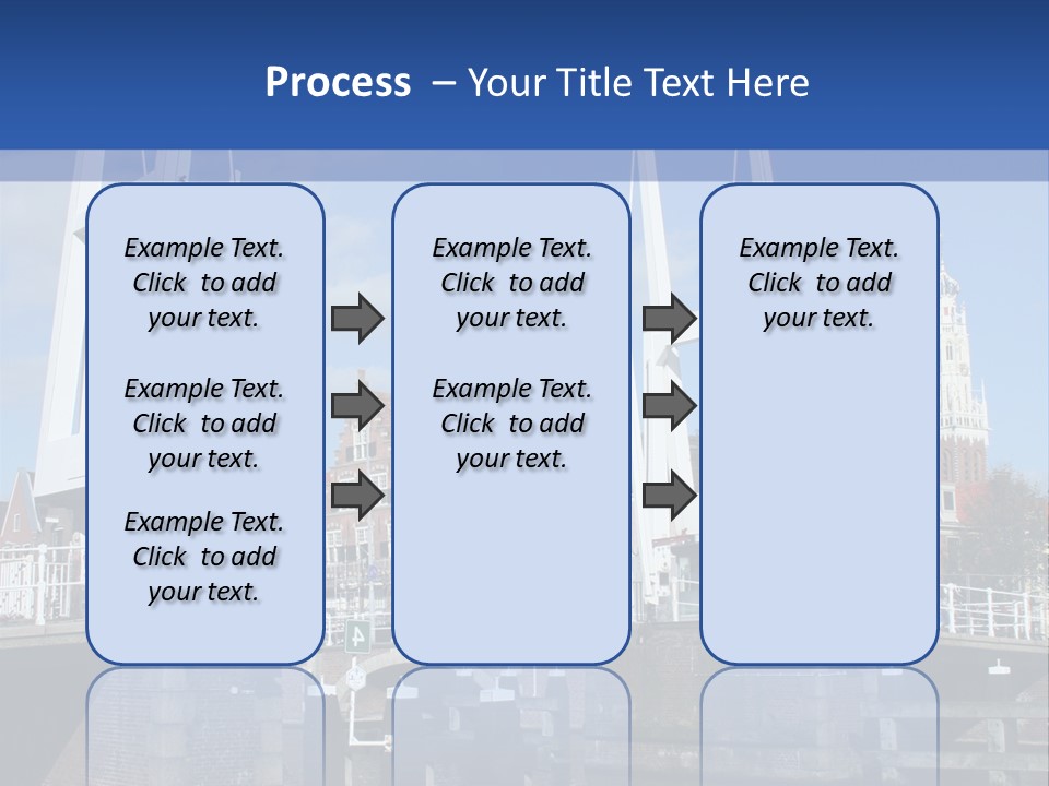 Beautiful View At Historic Haarlem In Holland PowerPoint Template