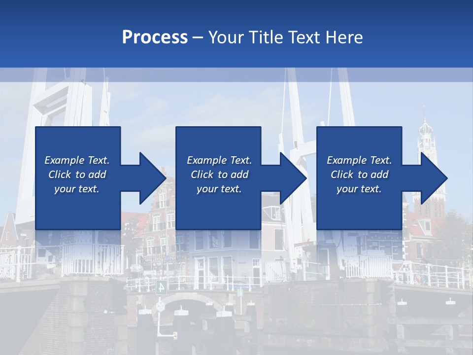 Beautiful View At Historic Haarlem In Holland PowerPoint Template