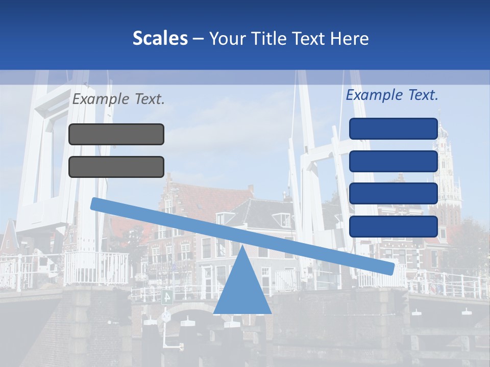 Beautiful View At Historic Haarlem In Holland PowerPoint Template