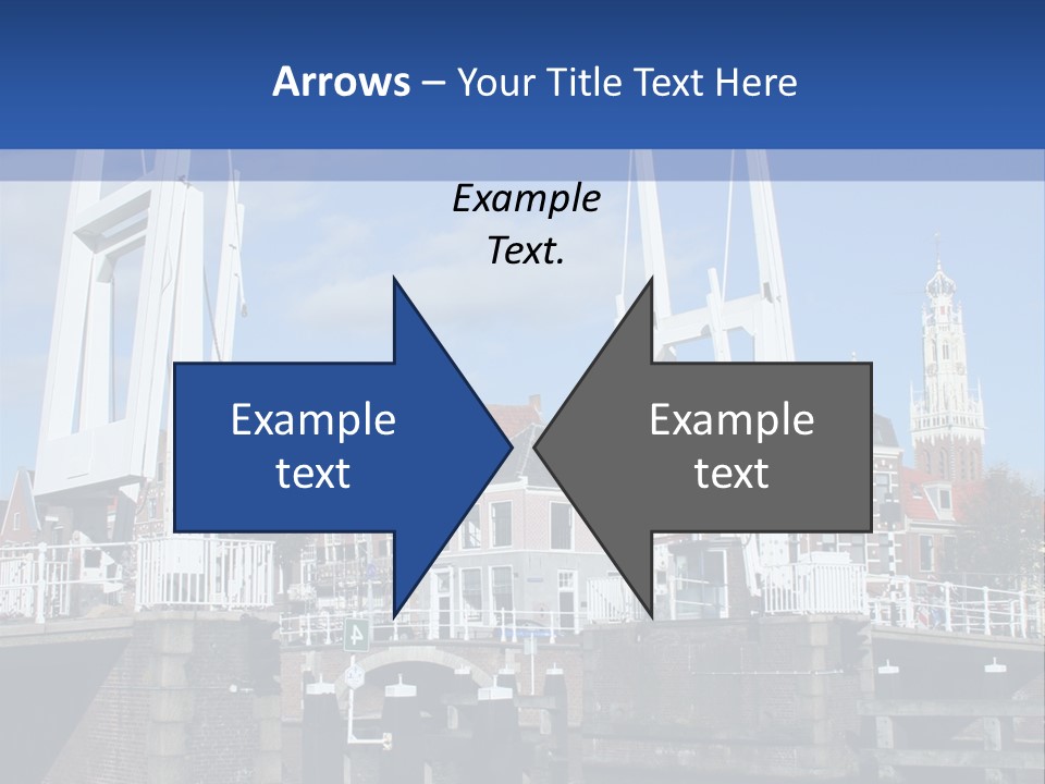 Beautiful View At Historic Haarlem In Holland PowerPoint Template