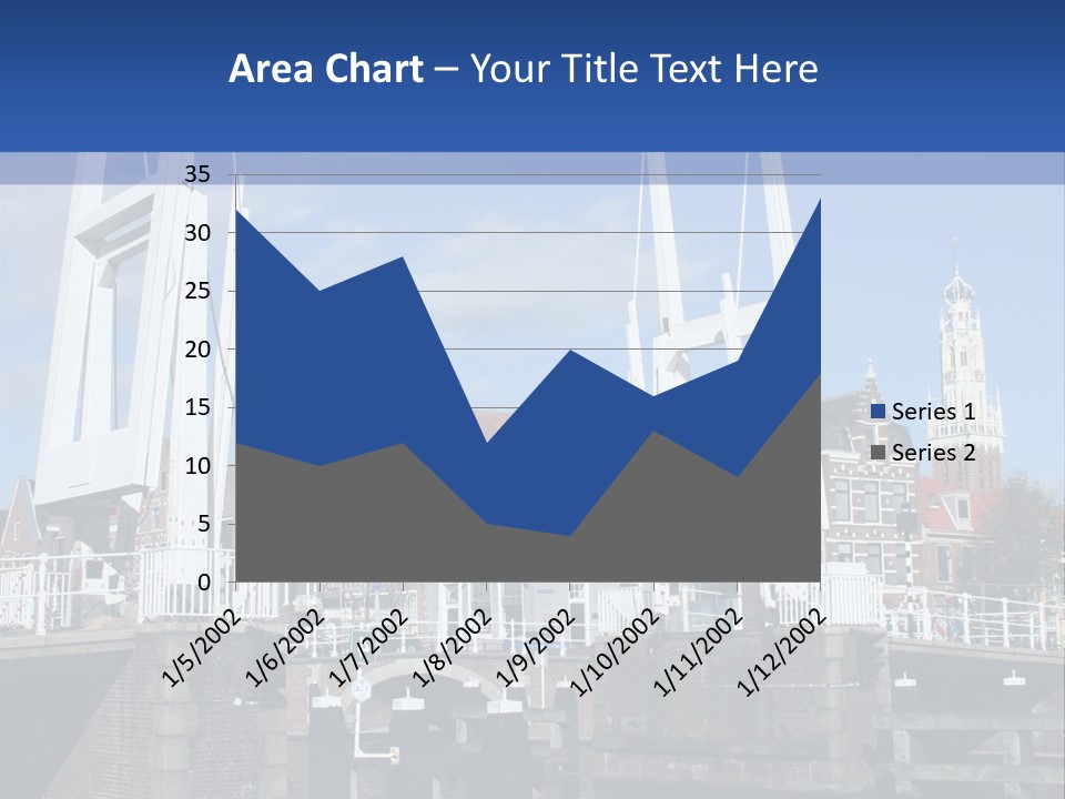 Beautiful View At Historic Haarlem In Holland PowerPoint Template