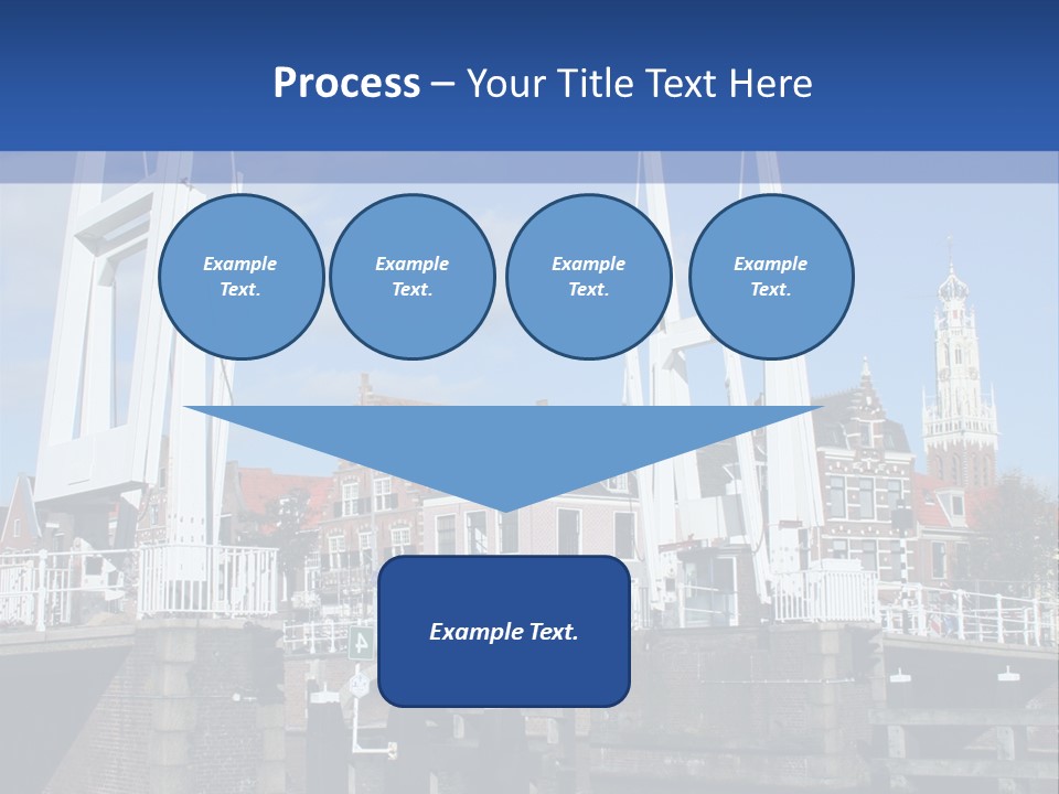 Beautiful View At Historic Haarlem In Holland PowerPoint Template