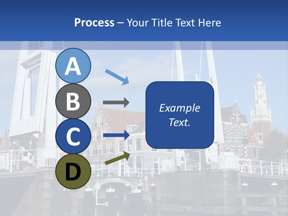 Beautiful View At Historic Haarlem In Holland PowerPoint Template