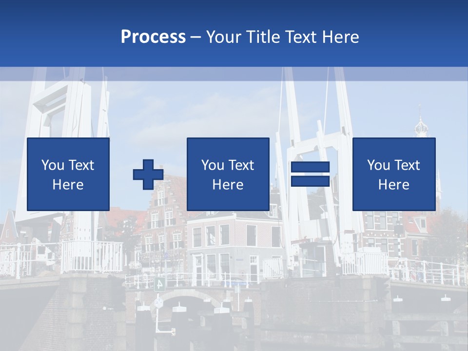 Beautiful View At Historic Haarlem In Holland PowerPoint Template