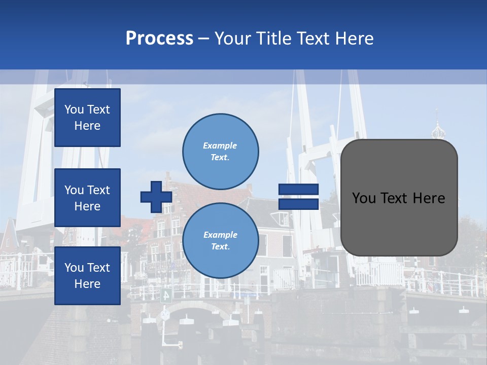 Beautiful View At Historic Haarlem In Holland PowerPoint Template
