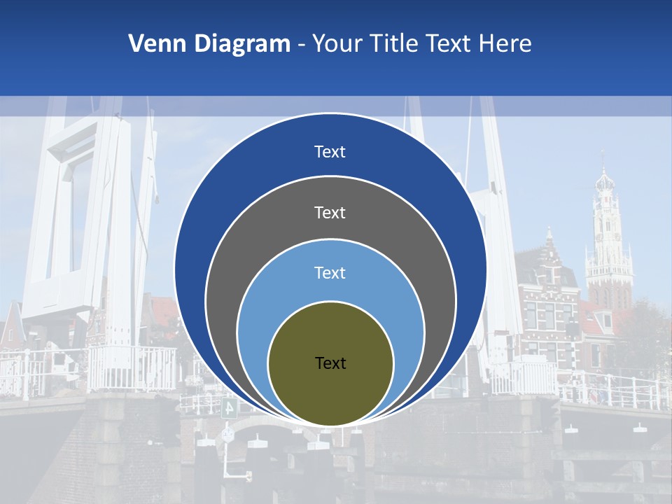 Beautiful View At Historic Haarlem In Holland PowerPoint Template