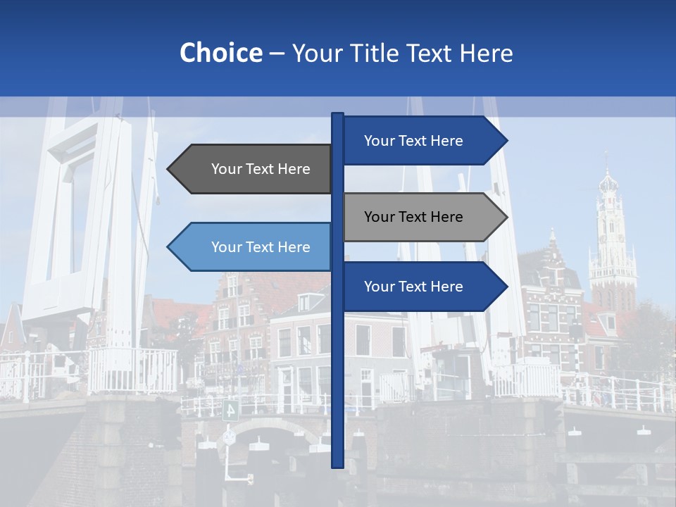 Beautiful View At Historic Haarlem In Holland PowerPoint Template