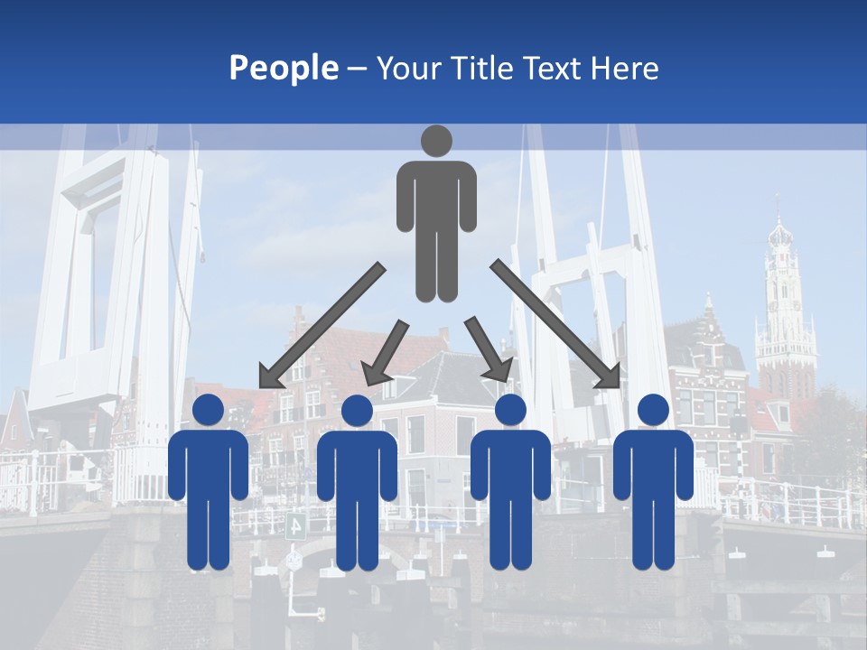 Beautiful View At Historic Haarlem In Holland PowerPoint Template