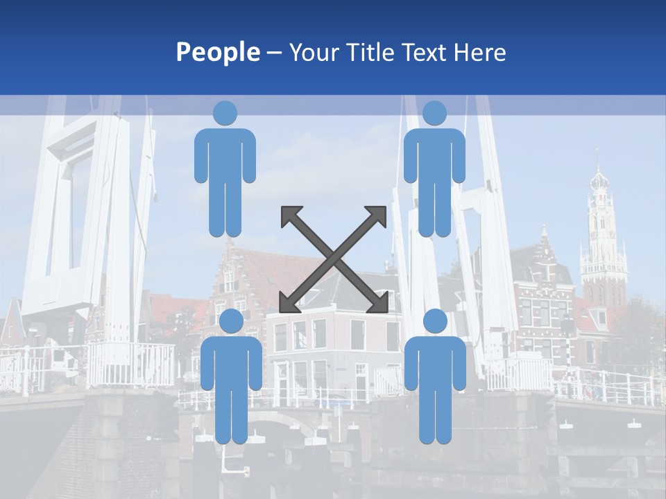 Beautiful View At Historic Haarlem In Holland PowerPoint Template