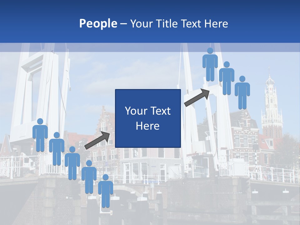 Beautiful View At Historic Haarlem In Holland PowerPoint Template