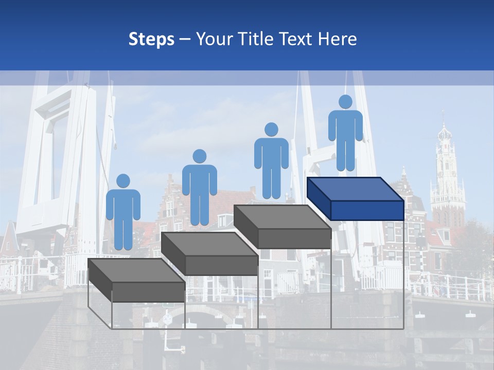 Beautiful View At Historic Haarlem In Holland PowerPoint Template