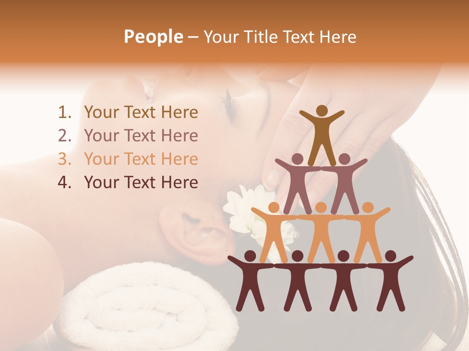 Casual Group Of College Students Smiling - Isolated Over A White Background PowerPoint Template