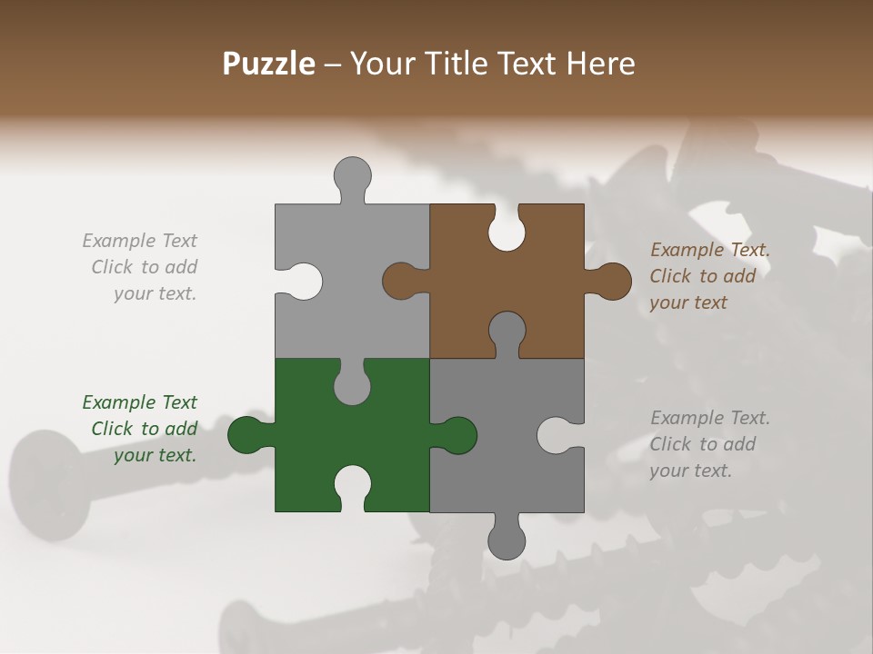 Drywall Screws PowerPoint Template