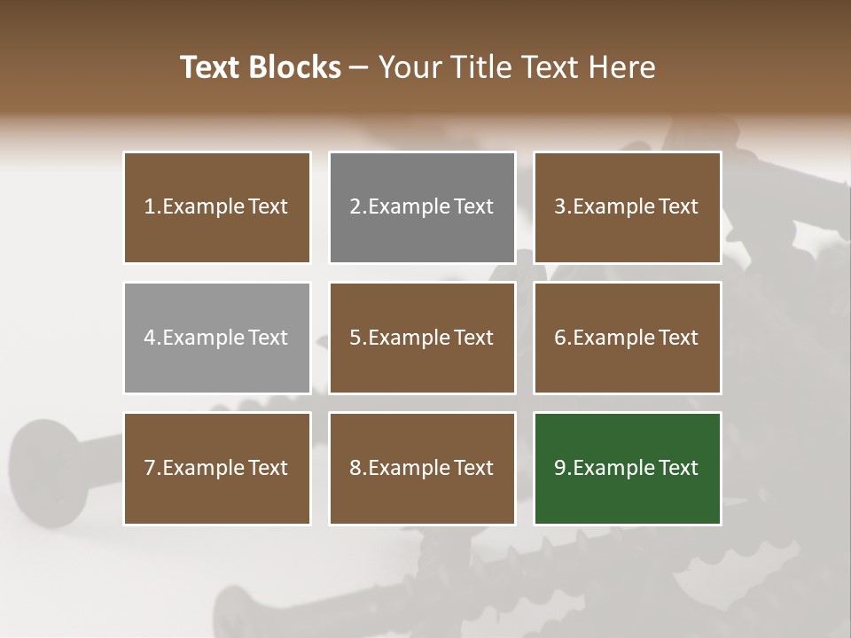 Drywall Screws PowerPoint Template