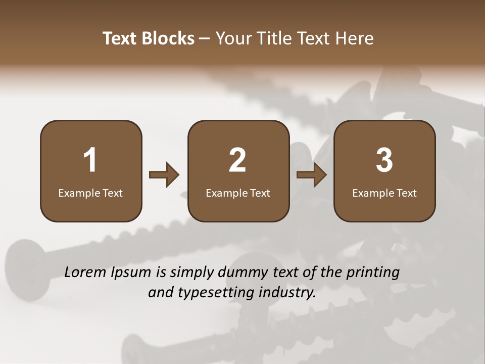 Drywall Screws PowerPoint Template